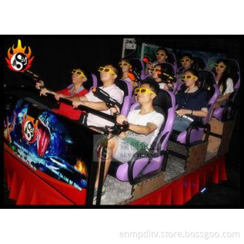 9 Seats Hydraulic Chair 7D Digital Cinema System , 7D Inter